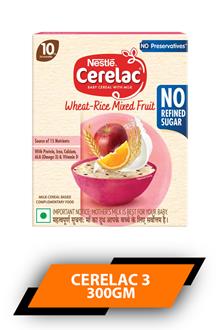 Cerelac 3 Wheat Rice Mix Fruit 300gm
